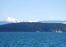 Mount Baker over Hat Island